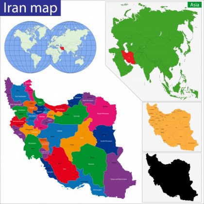وکتور نقشه کشور ایران
