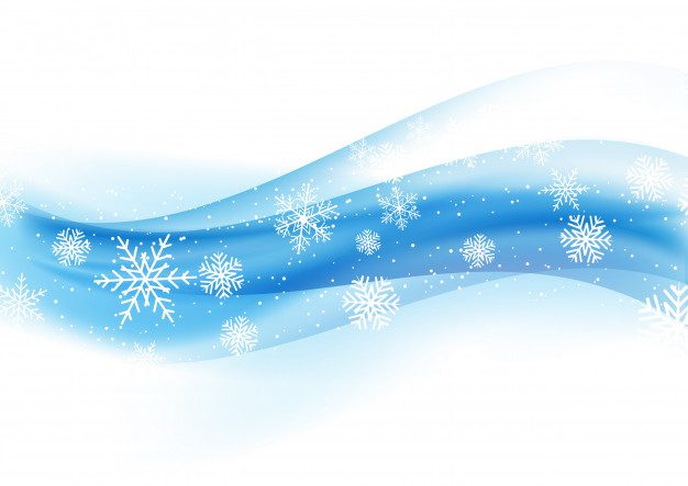 فایل آماده دانلود وکتور کریسمس با آبی دانه های برف