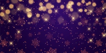 وکتور آماده دانلود طرح بنر کریسمس با چراغ های ستاره ای