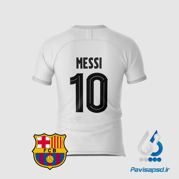طرح فونت شماره پیراهن ورزشی بارسلونا 2019.20