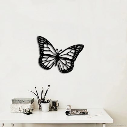 فایل سی ان سی برچسب چوبی دیواری مدل پروانه
