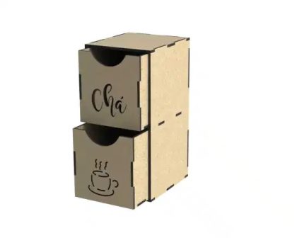 فایل سی ان سی جعبه چوبی چای مدل دوتایی
