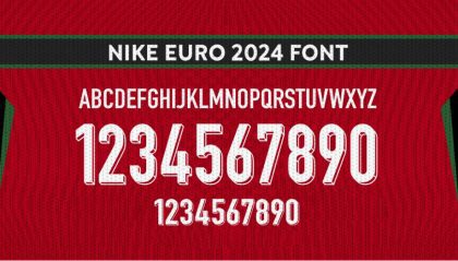 دانلود فونت شماره پیراهن تیم ملی پرتغال در یورو 2024